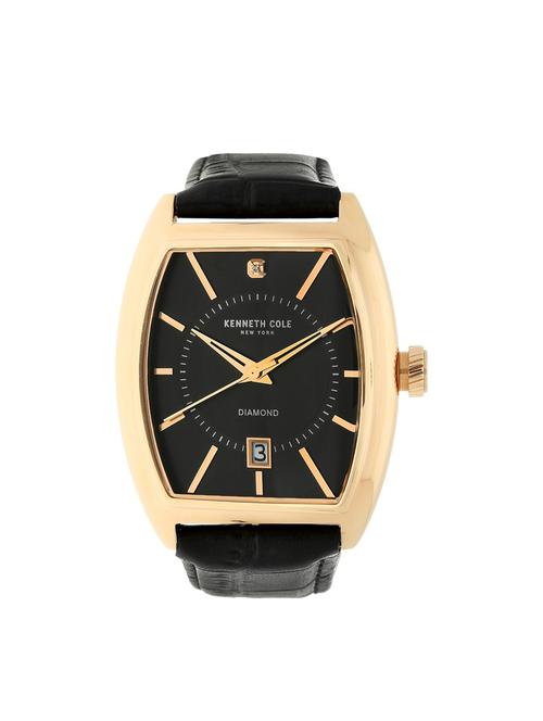 kenneth cole black dial analog watch for men - kc10030819mnj - 13891928 - Very Small Image - 1