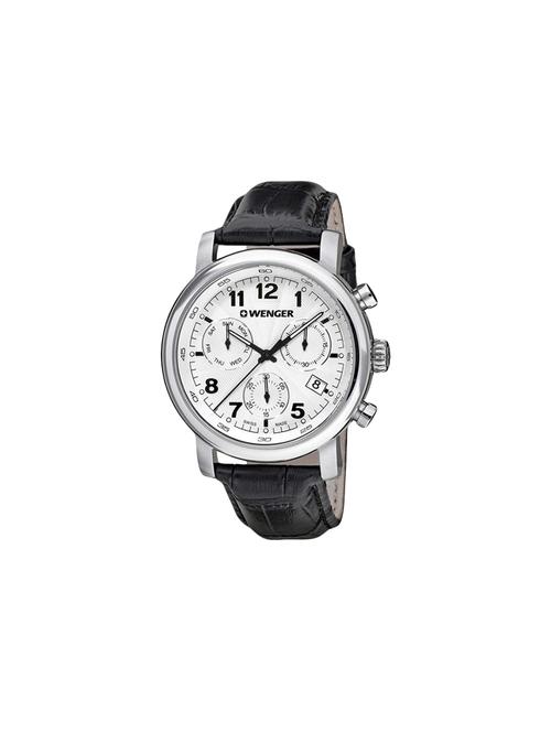 wenger white dial chronograph watch for men - 01.1043.109 - 13892065 - Very Small Image - 1