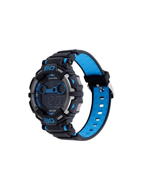 sonata multi colour dial digital watch for men - 77009pp02 - 13892082 - Very Small Image - 1