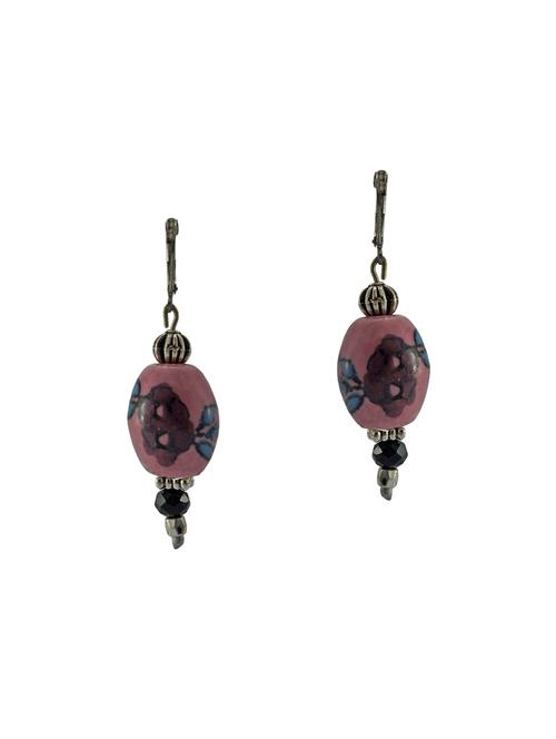 anetra multi colored silver plated drop earrings - 13893653 - Very Small Image - 1