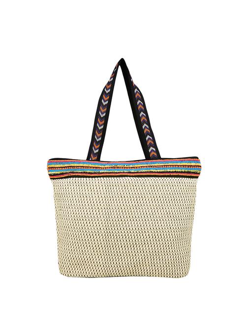 beige canvas regular handbag - 13893803 - Very Small Image - 1