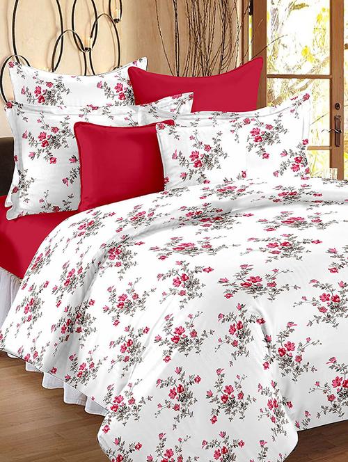 ahmedabad cotton comfort cotton king size bedsheet with 2 pillow covers - 13894991 - Very Small Image - 1
