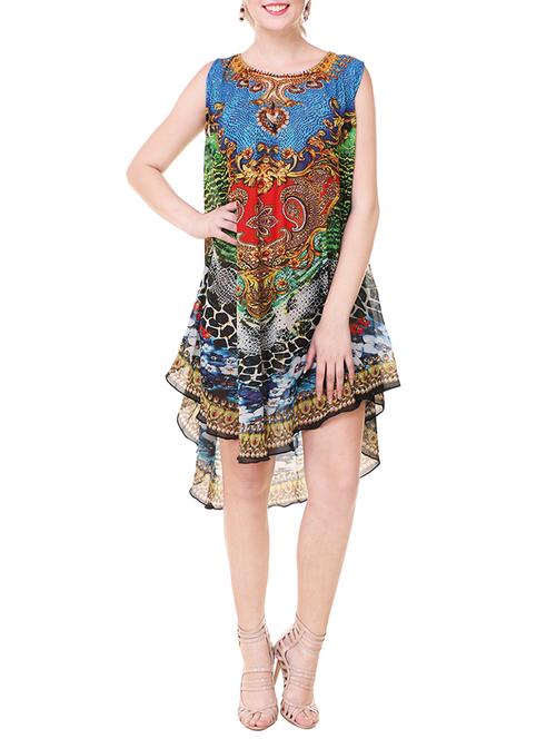 asymmetric sleeveless dress - 13895032 - Very Small Image - 1