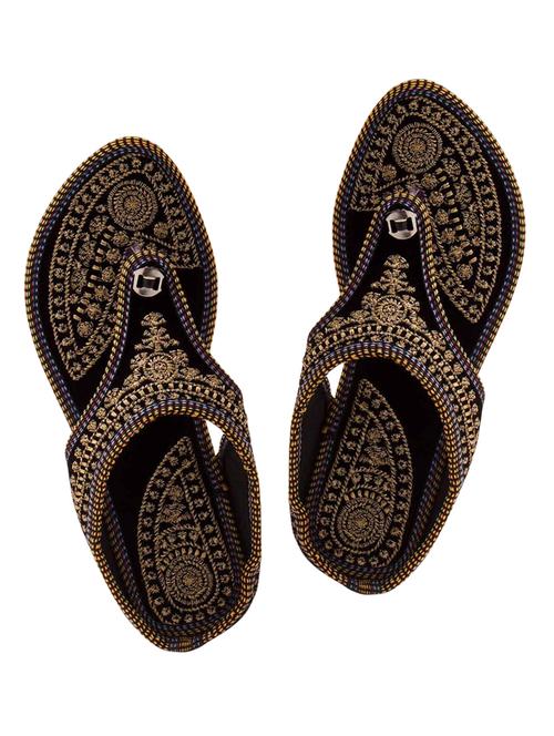 black ethnic sandal - 13896053 - Very Small Image - 1