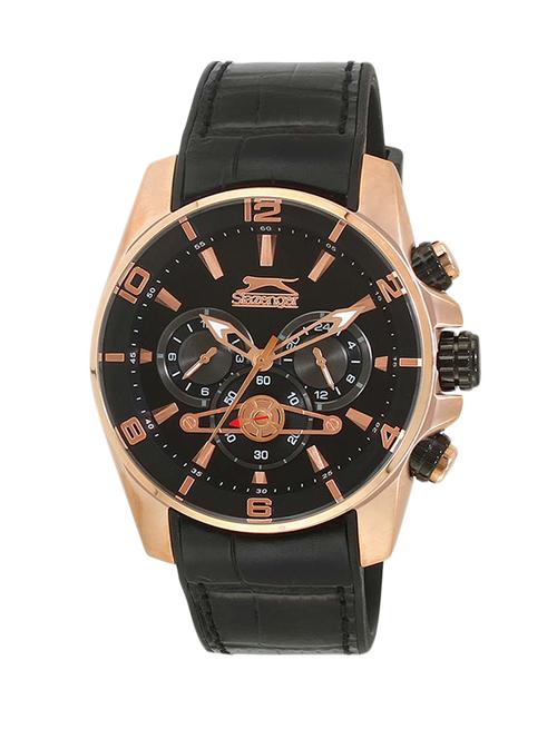 slazenger black dial analog watch for men - sl.1.1282.2.04 - 13899275 - Very Small Image - 1