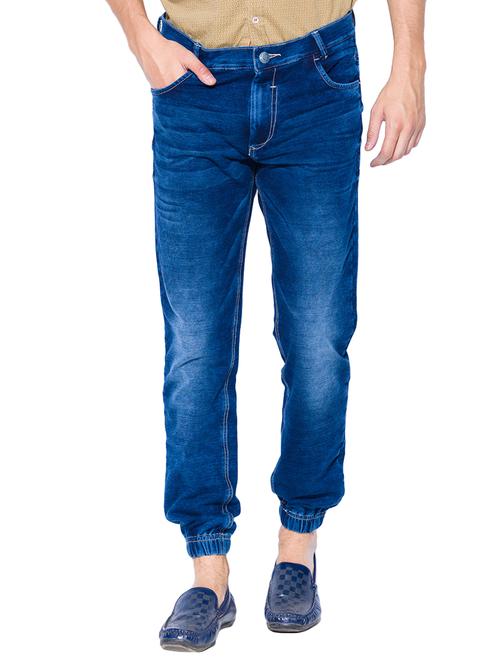 blue cotton joggers - 13900517 - Very Small Image - 1