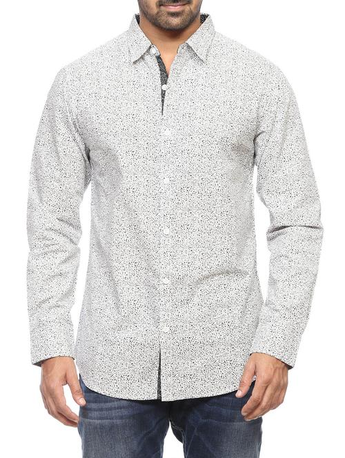 white cotton casual shirt - 13900780 - Very Small Image - 1