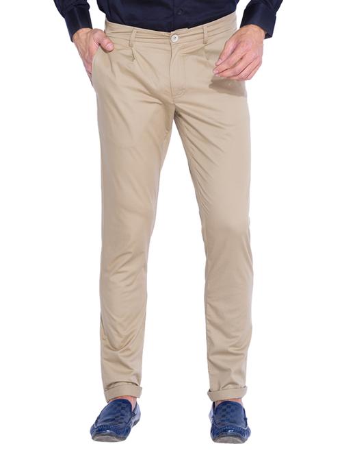 beige cotton casual trouser - 13900825 - Very Small Image - 1