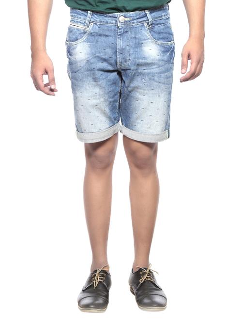 blue cotton shorts - 13900826 - Very Small Image - 1