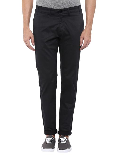 black cotton casual trouser - 13900832 - Very Small Image - 1