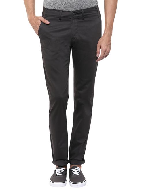 grey cotton casual trouser - 13900833 - Very Small Image - 1