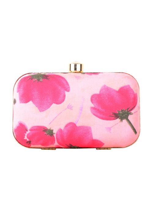 pink cotton box clutch - 13902112 - Very Small Image - 1