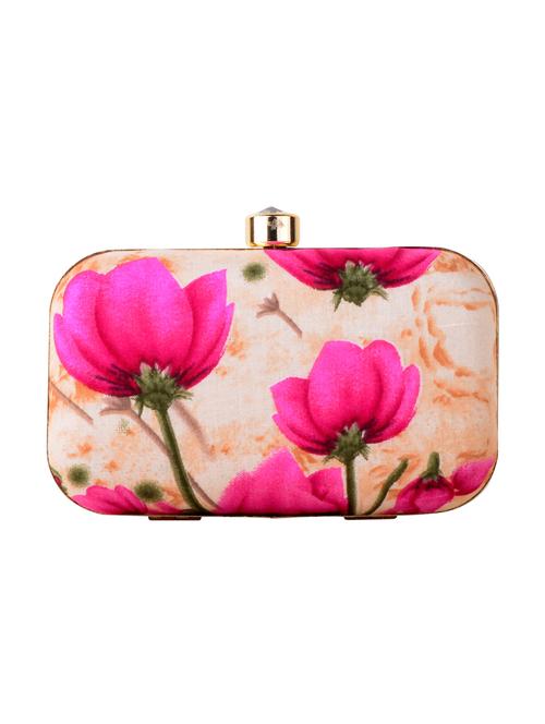 beige cotton box clutch - 13902129 - Very Small Image - 1