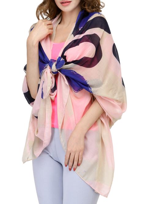 beige cotton scarf - 13908209 - Very Small Image - 1