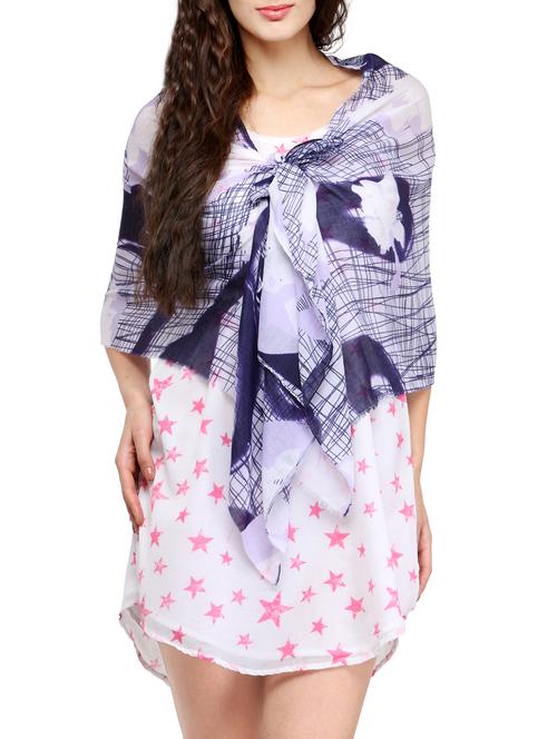 blue cotton scarf - 13908215 - Very Small Image - 1