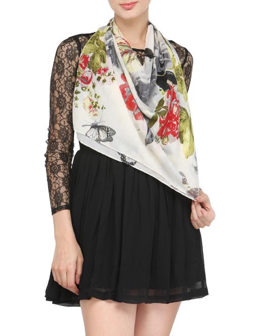multi colored cotton scarf - 13908221 - Very Small Image - 1