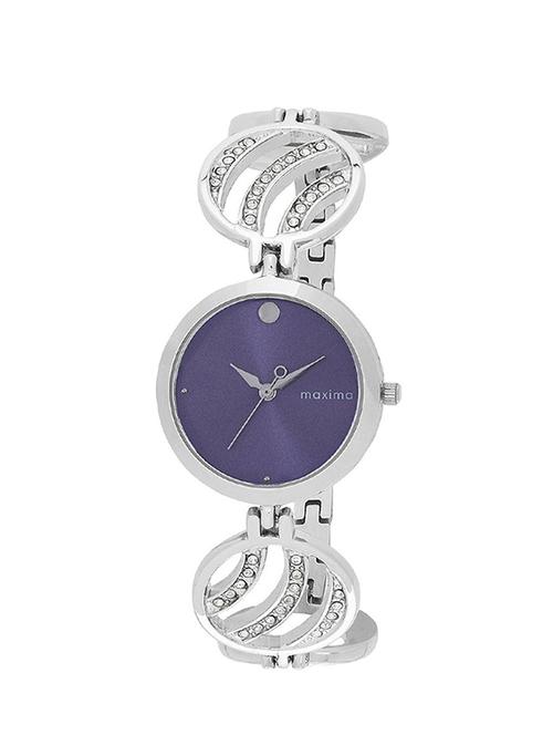 maxima purple dial analog watch for women - o-44940bmli - 13911472 - Very Small Image - 1