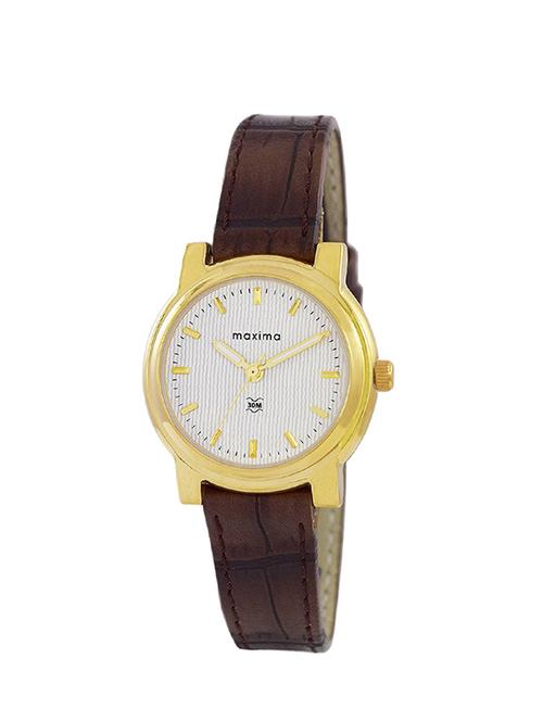 maxima white dial analog watch for women - o-45002lmly - 13911476 - Very Small Image - 1