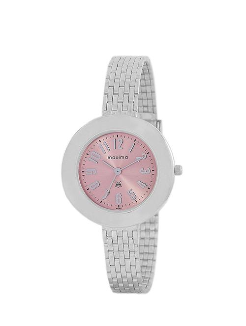 maxima pink dial analog watch for women - o-44901cmli - 13911484 - Very Small Image - 1