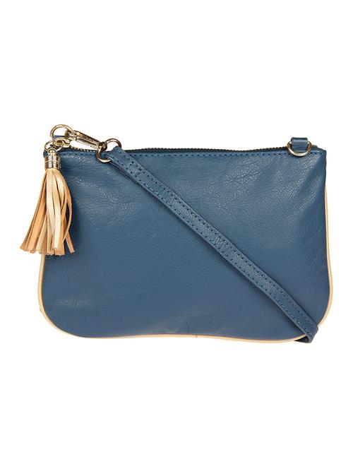 aditi wasan blue leather regular sling bag - 13912561 - Very Small Image - 1