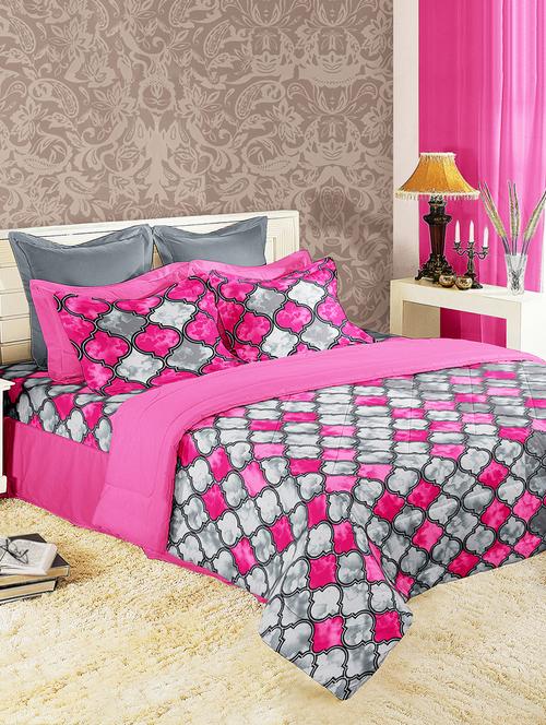 bianca 100% mercerized cotton double bedsheet with 2 pillow covers. - 13916291 - Very Small Image - 1