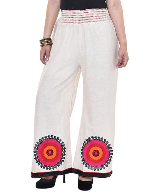 white cotton palazzos - 13916640 - Very Small Image - 1