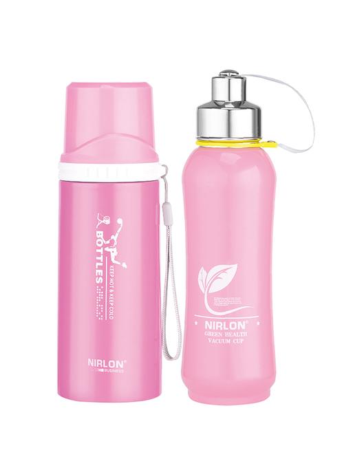 nirlon stainless steel set of 2 vacuum water bottle - 13917321 - Very Small Image - 1