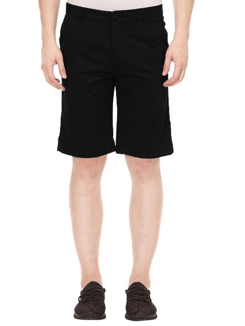 black cotton shorts - 13917788 - Very Small Image - 1