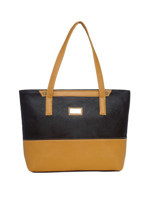mustard leatherette regular handbag - 13918370 - Very Small Image - 1