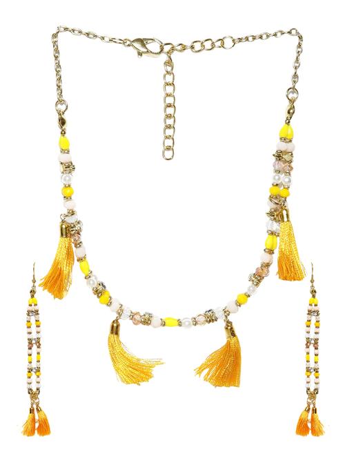 tassel necklace & earrings - 13920320 - Very Small Image - 1