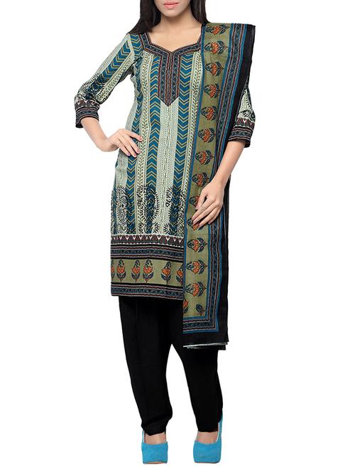 multicolor cambric cotton dress material - 13921121 - Very Small Image - 1