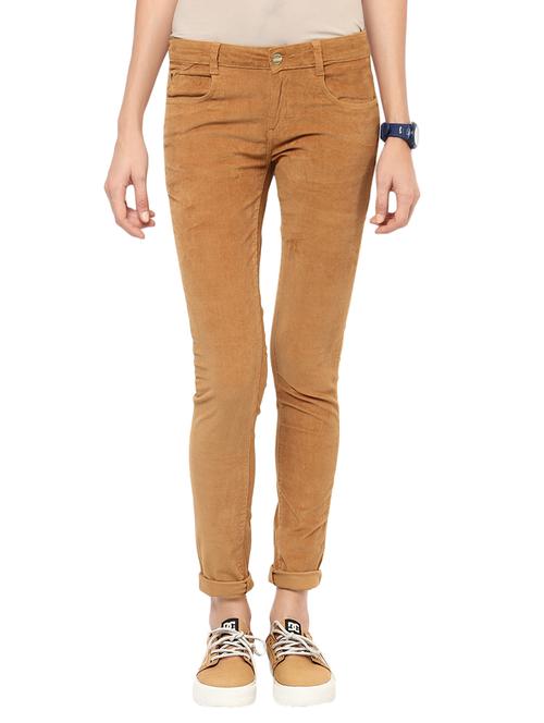 solid brown corduroy trouser - 13922567 - Very Small Image - 1