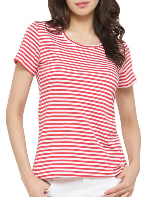 red striped cotton tee - 13927270 - Very Small Image - 1