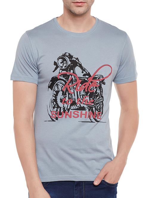 blue cotton t-shirt - 13928526 - Very Small Image - 1