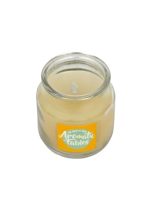 aromatic fables vanilla fragrance soy wax white small jar glass candle - 13928577 - Very Small Image - 1