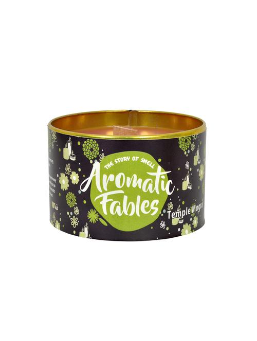 aromatic fables temple mogra fragrance soy wax purple wood wick tin candle - 13928621 - Very Small Image - 1