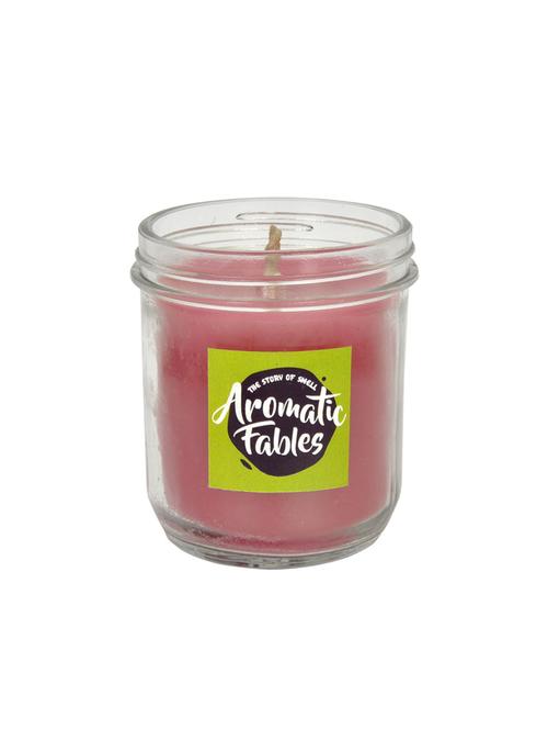 aromatic fables strawberry fragrance soy wax purple big glass jar candle - 13928622 - Very Small Image - 1