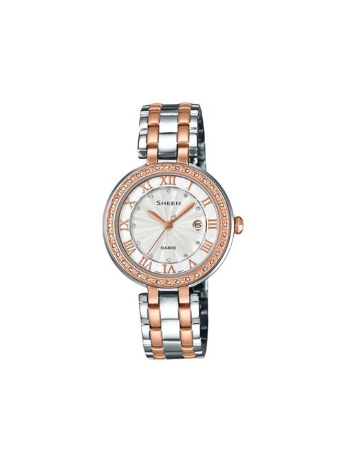 casio silver dial analog watch for women - sx156 - 13929005 - Very Small Image - 1