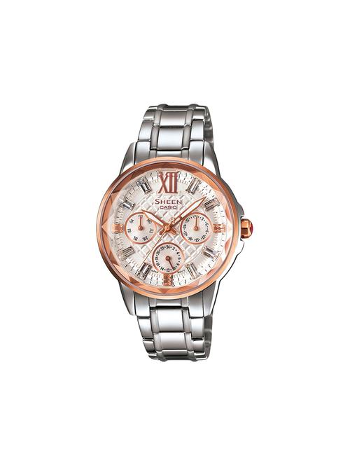 casio gold dial analog watch for women - sx083 - 13929009 - Very Small Image - 1