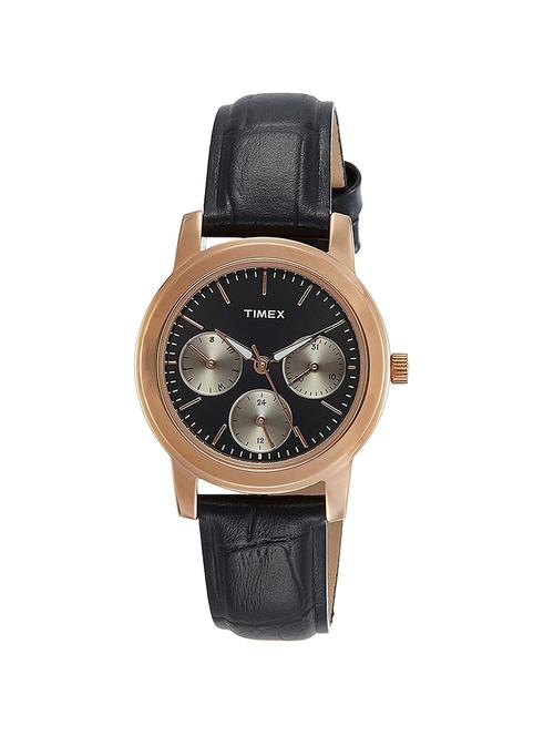 timex black dial analog watch for women - tw000w106 - 13929044 - Very Small Image - 1