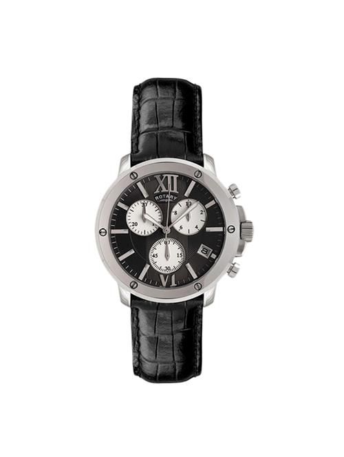 rotary black dial chronograph watch for men - gs02837-04 - 13929092 - Very Small Image - 1