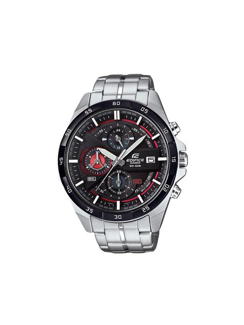 casio black dial chronograph watch for men - ex361 - 13929140 - Very Small Image - 1