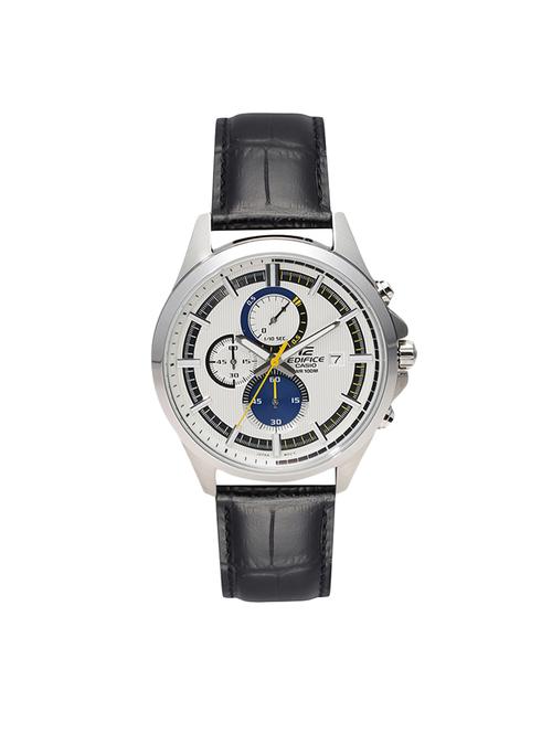 casio silver dial chronograph watch for men - ex351 - 13929141 - Very Small Image - 1