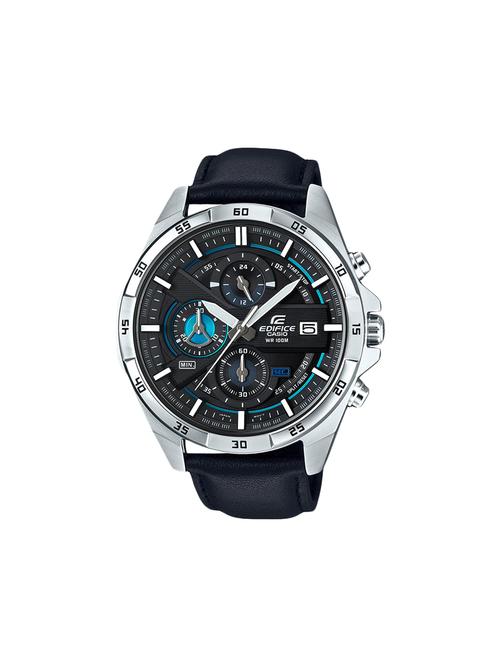 casio black dial chronograph watch for men - ex363 - 13929143 - Very Small Image - 1