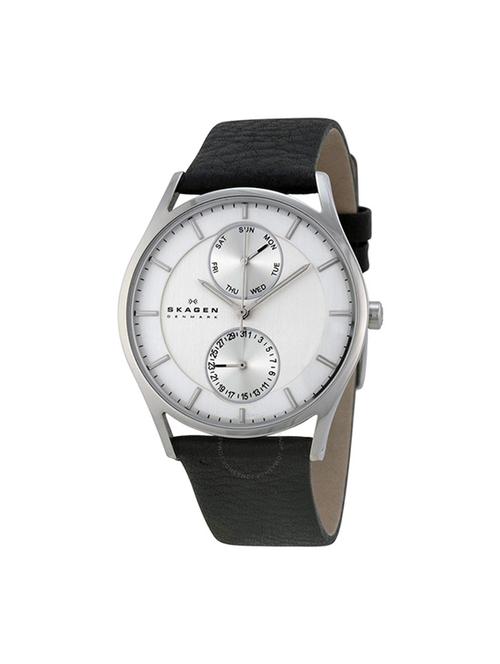 skagen silver dial analog watch for men - skw6065 - 13929146 - Very Small Image - 1