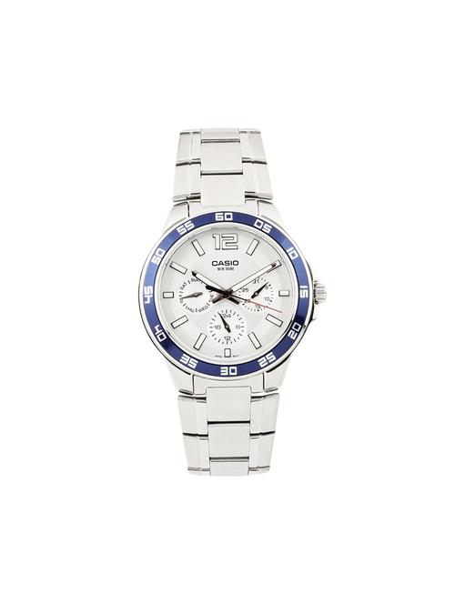 casio white dial analog watch for men - a485 - 13929205 - Very Small Image - 1