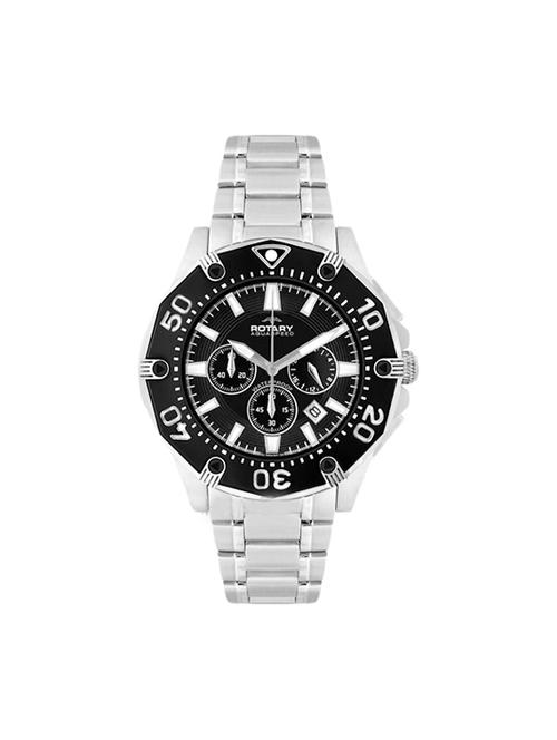 rotary black dial analog watch for men - agb00033-c-04 - 13929213 - Very Small Image - 1
