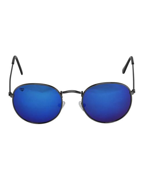walrus royal blue mirror color unisex oval sunglass - ws-ryl-ii-201818 - 13931233 - Very Small Image - 1
