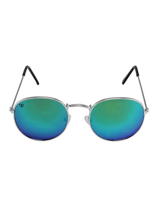 walrus royal blue mirror color unisex oval sunglass - ws-ryl-ii-210707 - 13931236 - Very Small Image - 1