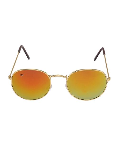walrus royal golden mirror color unisex oval sunglass - ws-ryl-ii-230606 - 13931238 - Very Small Image - 1